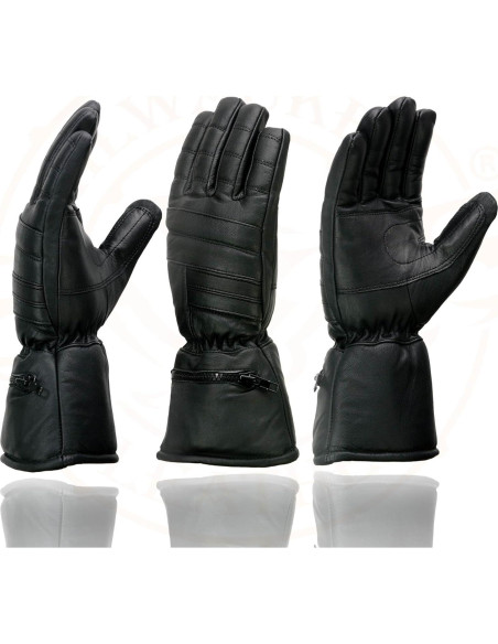 Guantes de moto Milwaukee Leather SH230 con mitón de lluvia