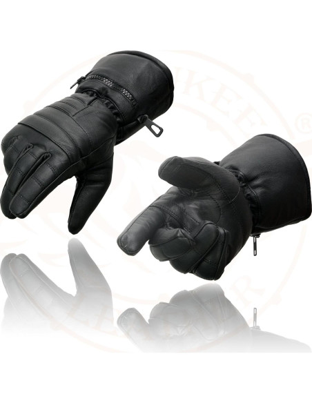 Guantes de moto Milwaukee Leather SH230 con mitón de lluvia