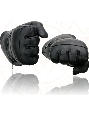 Guantes de moto Milwaukee Leather SH230 con mitón de lluvia