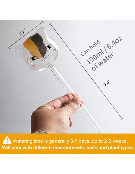 Esferas de Autorriego de Vidrio KiKiHeim para Plantas 190ml