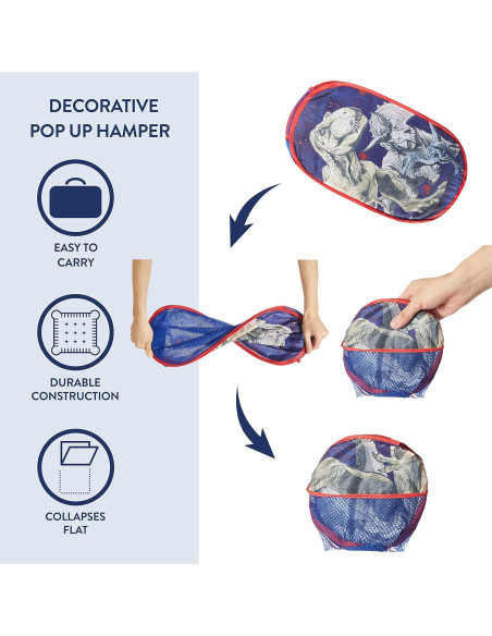 Cesto Plegable Idea Nuova Jurassic World 55x34x34 cm