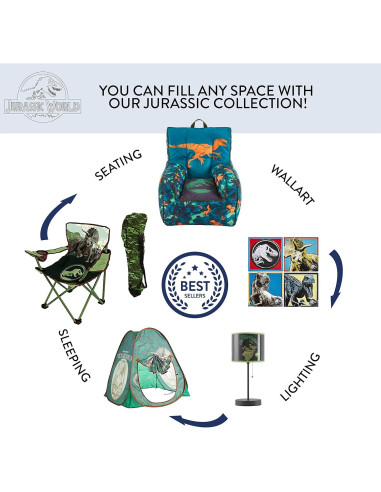 Cesto Plegable Idea Nuova Jurassic World 55x34x34 cm