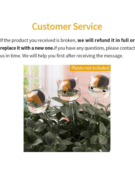 Esferas de Autorriego de Vidrio KiKiHeim para Plantas 190ml