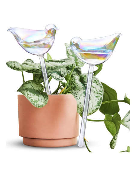 Globos de Riego Automático NiHome 2-Pack Vidrio Iridiscente 25.4 cm