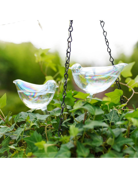 Globos de Riego Automático NiHome 2-Pack Vidrio Iridiscente 25.4 cm