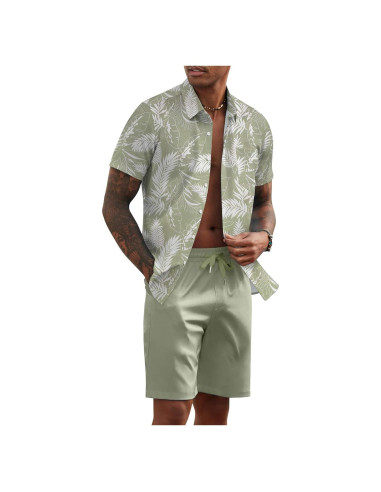 Conjunto de Verano para Hombre COOFANDY 2 Piezas Floral