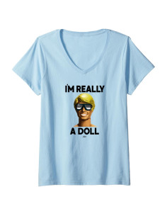 Camiseta V-Neck Ken para Mujeres - Licencia Oficial Barbie