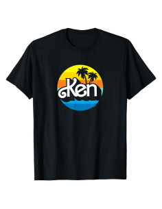 Camiseta Ken Retro Verano Barbie - Unisex Niño - Negro