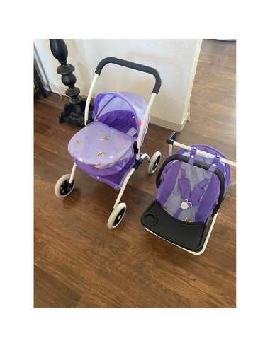 Mueble para muñeca Anivia 4 en 1 con cuna y columpio