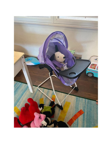 Mueble para muñeca Anivia 4 en 1 con cuna y columpio