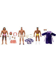 Paquete de 3 Figuras The Rock Elite WWE Mattel Colección 2