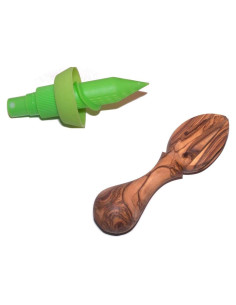 Exprimidor de Limón y Cítricos de Madera de Olivo Asfour 14 cm