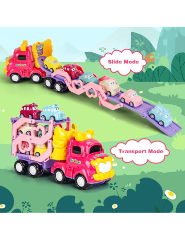 Camión Transportador 7 en 1 Lovinkiki con Luz y Música