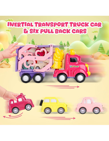 Camión Transportador 7 en 1 Lovinkiki con Luz y Música