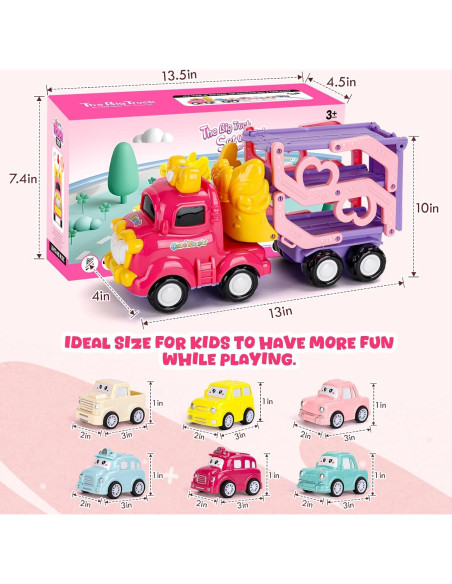 Camión Transportador 7 en 1 Lovinkiki con Luz y Música