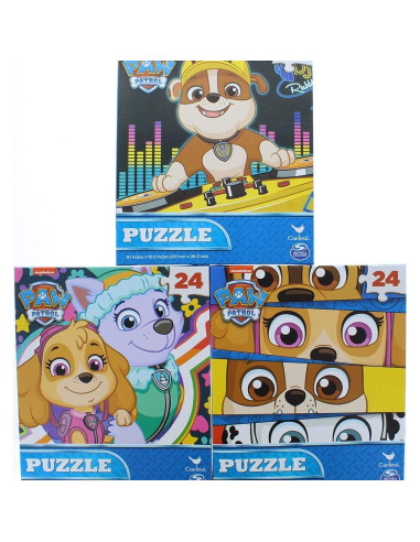 Paquete de 3 rompecabezas Paw Patrol 24 piezas para 4 años