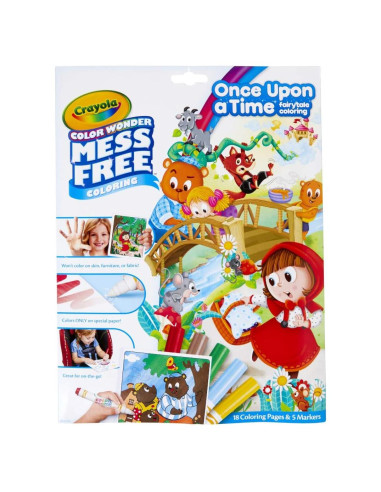 Crayola Color Wonder Cuentos de Hadas 18 Páginas y 5 Marcadores
