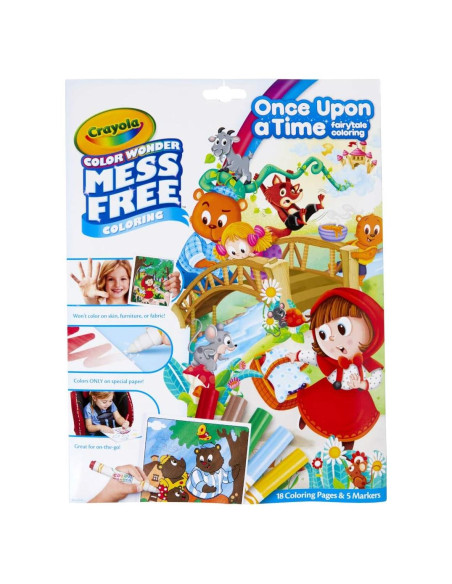 Crayola Color Wonder Cuentos de Hadas 18 Páginas y 5 Marcadores