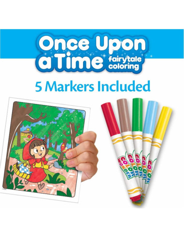 Crayola Color Wonder Cuentos de Hadas 18 Páginas y 5 Marcadores