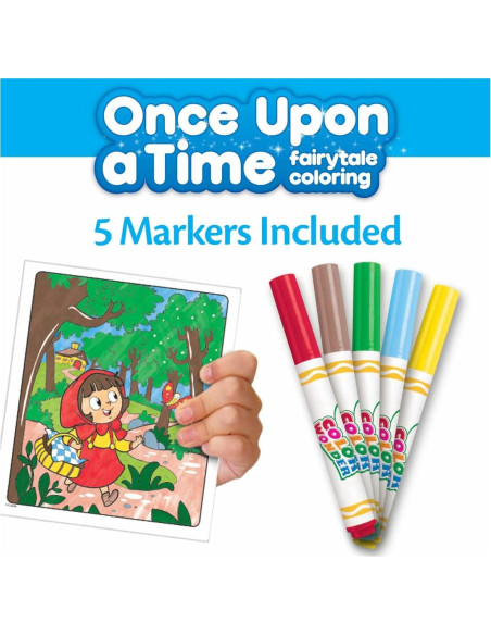 Crayola Color Wonder Cuentos de Hadas 18 Páginas y 5 Marcadores