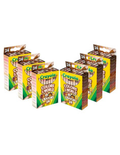 Juego de Crayones Crayola Colores del Mundo 6x24 Colores