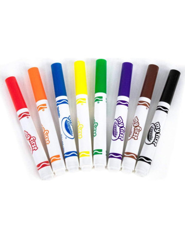 Marcadores Lavables Crayola Mis Primeros 8 Colores para Niños