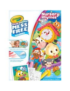 Crayola Color Wonder Rimas Infantiles 18 Páginas y 5 Marcadores 2