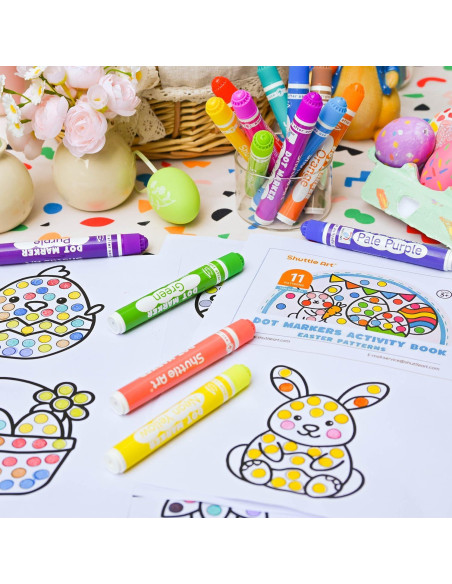Marcadores de Puntos Shuttle Art 15 Colores Lavables Niños