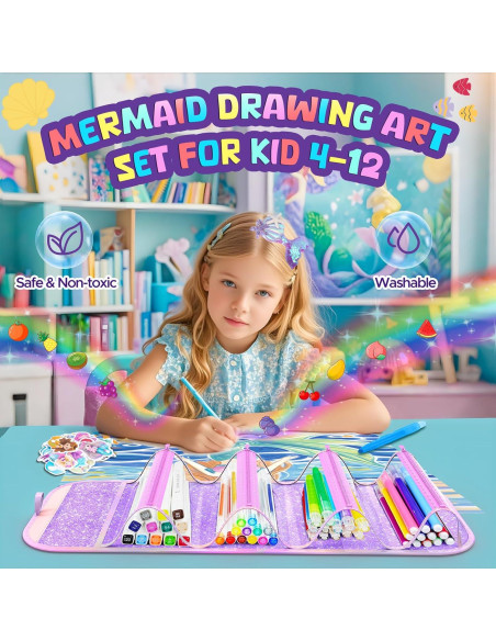 Juego de 70 Marcadores Lavables DreamyCandy Sirena