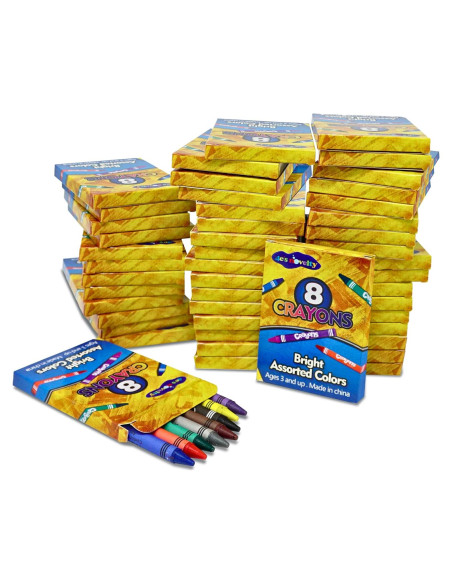 Crayones a Granel 4E's Novelty 48 Cajas 8 Colores Brillantes