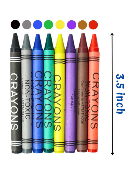 Crayones a Granel 4E's Novelty 48 Cajas 8 Colores Brillantes