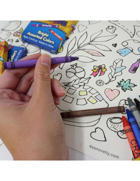 Crayones a Granel 4E's Novelty 48 Cajas 8 Colores Brillantes