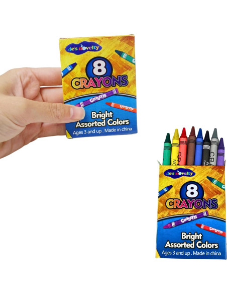 Crayones a Granel 4E's Novelty 48 Cajas 8 Colores Brillantes