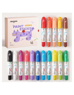 Barras de Pintura Tempera Jar Melo 16 Colores Lavables