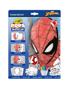 Conjunto de Arte 3D Crayola Spiderman - Kit de Colorear 17 Piezas 2