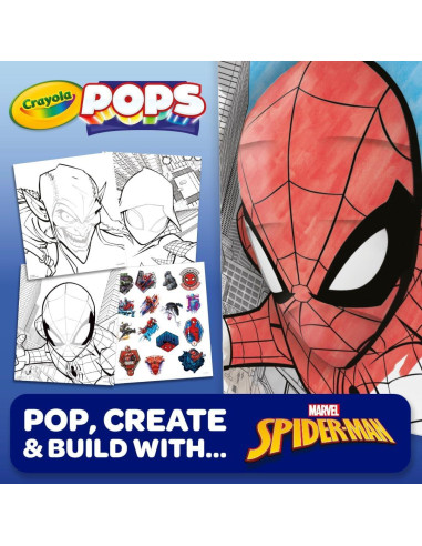 Conjunto de Arte 3D Crayola Spiderman - Kit de Colorear 17 Piezas