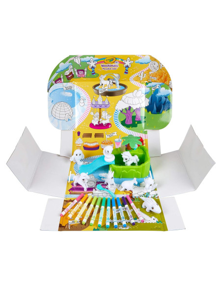 CRAYOLA Washimals Peculiar Zoo Set de Colorear y Jugar