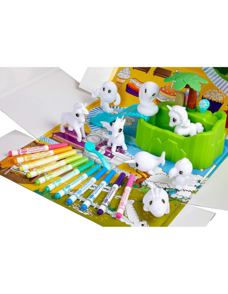CRAYOLA Washimals Peculiar Zoo Set de Colorear y Jugar