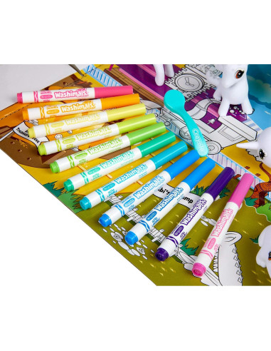 CRAYOLA Washimals Peculiar Zoo Set de Colorear y Jugar