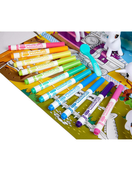 CRAYOLA Washimals Peculiar Zoo Set de Colorear y Jugar