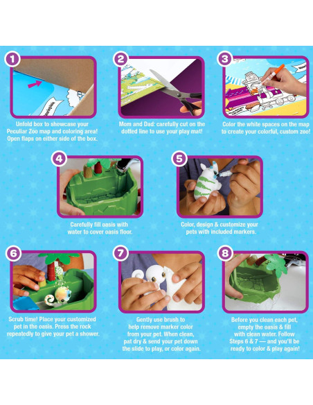 CRAYOLA Washimals Peculiar Zoo Set de Colorear y Jugar