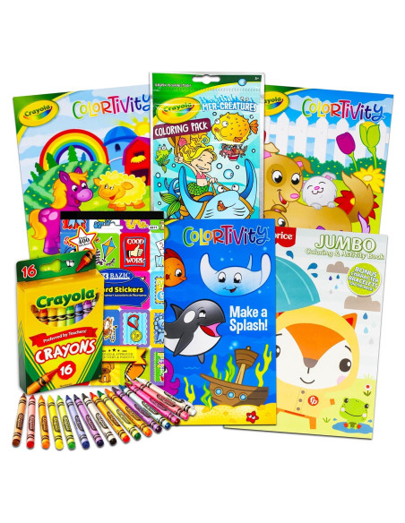 Libros para Colorear Crayola - Paquete de 7 Actividades