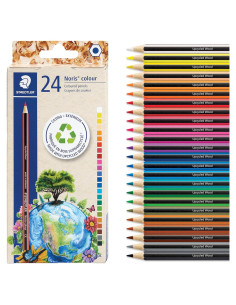 Juego de Lápices de Colores STAEDTLER 24 Piezas - Mina Resistente