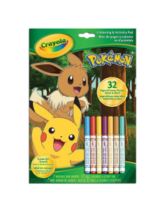 Libro de Colorear Crayola Pokémon 32 Páginas y 7 Marcadores