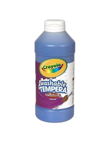 Tempera Crayola 24 colores 473 ml Azul Mate