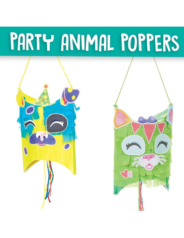 Crayola Craft Poppers de Fiesta de Confeti, Kit para Niños