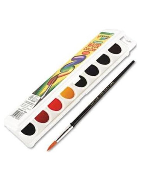 Acuarelas Crayola 8 Colores Asortidos Lavables