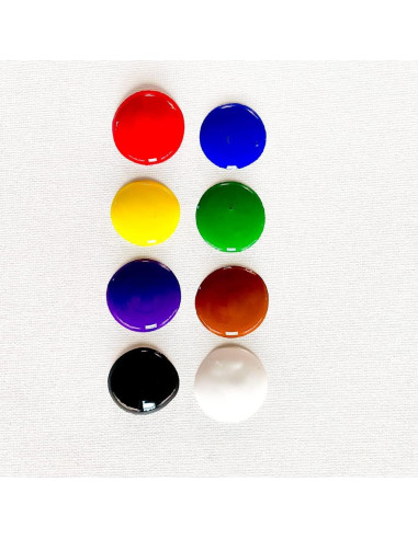 Set de Pintura Tempera Milo 8 Colores 480 ml Botellas