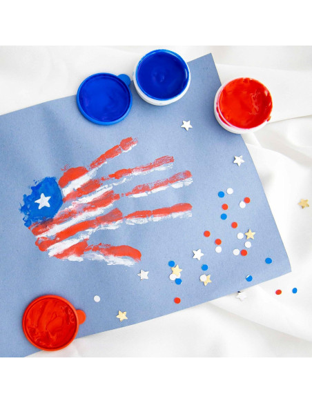 Juego de Pintura con Dedos BAZIC 160ml Colores Asortidos 4 Pzs