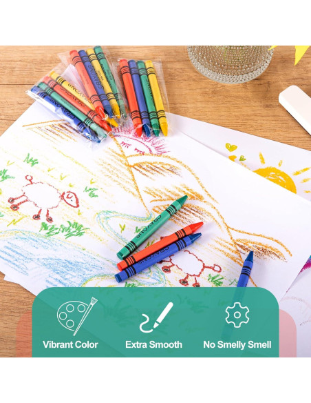 Set de 600 Crayones RAIHOMKIT Jumbo Multicolor 4 Colores